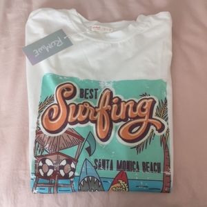 Brandy oversized new white t-shirt